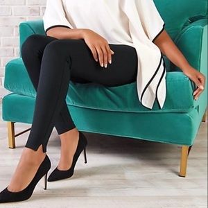 Spanx Ponte Ankle Slit Leggings Size Small